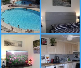 Appartement T2, 3 étoiles, 40m2 ,parking privé, Mer 300m, Wifi, Piscines, très propre, Ascenseurs