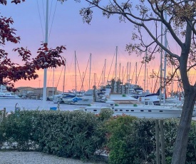 Superbe, face aux bateaux - 2ch + jardin - marina