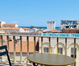 "ZEN" 100m de la plage avec parking, vue mer et vue montagne