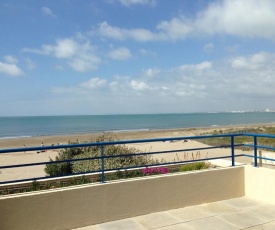 En front de mer sur la plage