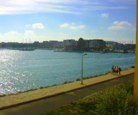 Appartement d'une chambre a Gruissan a 300 m de la plage avec vue sur la mer et wifi