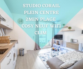 CORAIL STUDIO - 2MIN PLAGE CENTRE VILLE WIFI - IDEAL FAMILLE - CoHôteConciergerie la Grande Motte